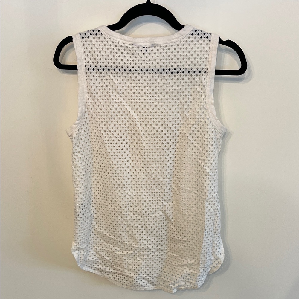 Banana Republic White Eyelet Tank Top - Picture 3 of 4
